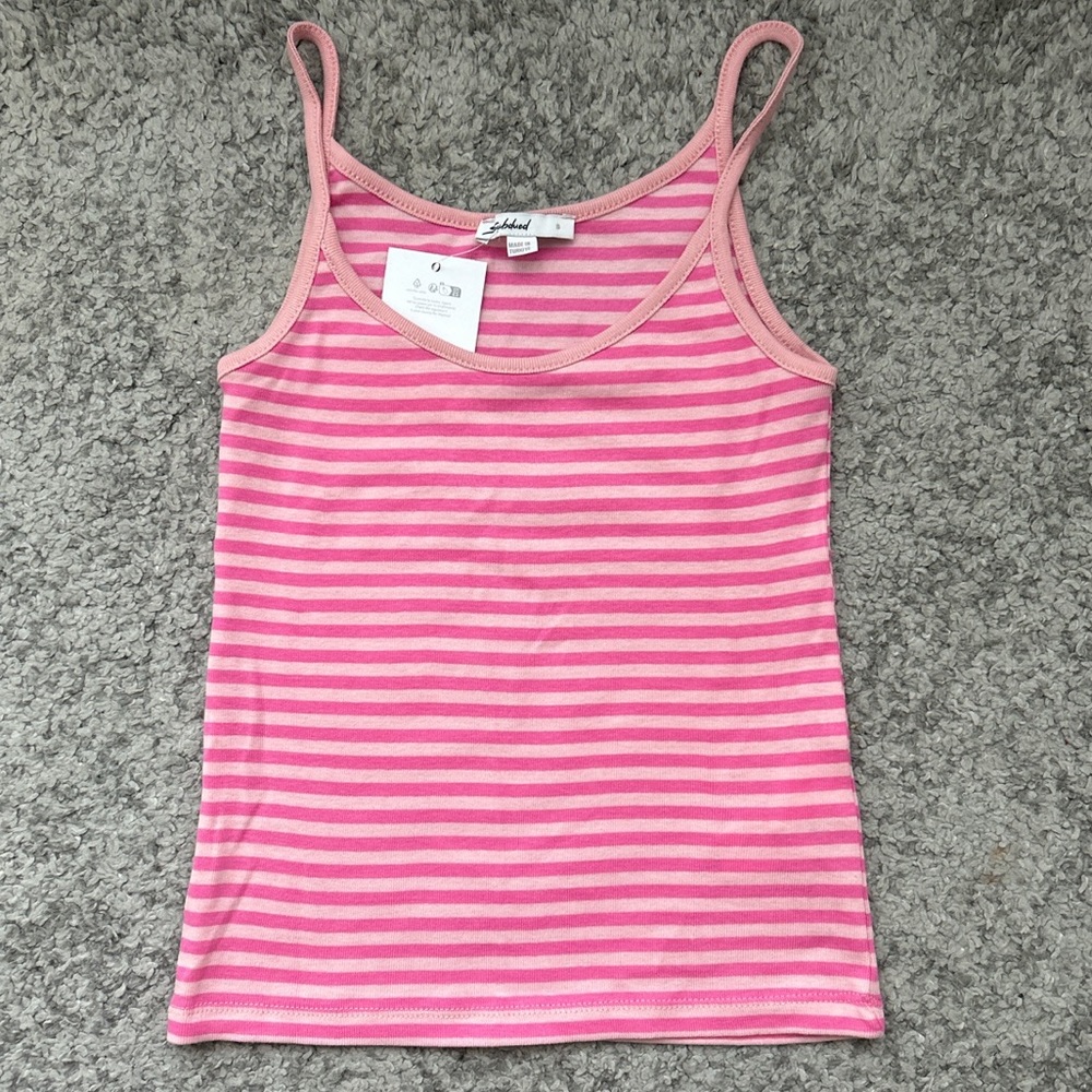 Pink striped tank from subdued 🍓